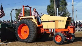 FARM STOCK PULLING TRACTORS Idaville IN 2019 Indiana pulling league [upl. by Ahsaercal]