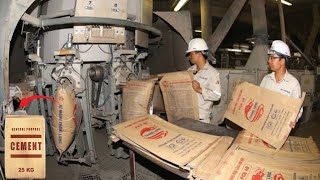 How Cement Is Made In Factory Cement Manufacturing Plant  Ultratech Cement Production Process [upl. by Alo]