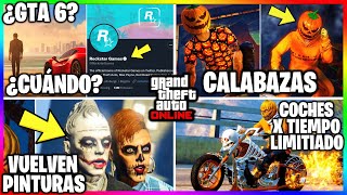 EPICA ACTUALIZACION de HALLOWEEN NUEVAS PINTURAS amp COCHES TODO GRATIS  GTA Online [upl. by Yenruoj571]