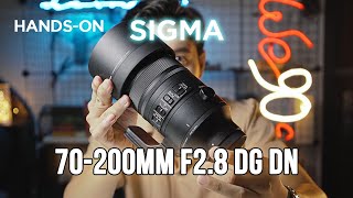 Trên Tay Sigma 70200mm F28 DG DN OS cho Sony Emount  Chống Rung KHỦNG [upl. by Philbo]