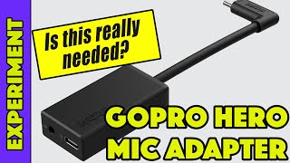 GoPro Hero Official Mic Adapter  Is it REALLY needed Does a 3rd party alternative work [upl. by Ellenwad]