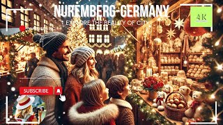 Nuremberg  Germany The most beautiful Christmas market in the world Walking Tour [upl. by Cathryn586]