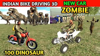 Indian Bikes Driving 3d  New Car Zombie  100 Dinosaur  Funny Gameplay Indian Bikes Driving 🤣🤣 [upl. by Palgrave]