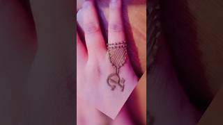 New P letter tattoo 🔥 alphabet tattoo 👍 alphabet mehndi design mehndi youtubeshorts [upl. by Ennovahc]