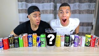 20 ENERGY DRINKS ZUSAMMEN MIXEN UND TRINKEN   Kelvin und Marvin [upl. by Mazur]