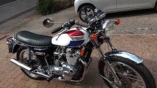 1975 Triumph Trident T160 Walk Round and Ride Out on a hot day [upl. by Nahtaj]