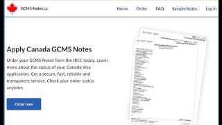 CANADIAN VISA TALK GCMS NOTES [upl. by Danella]