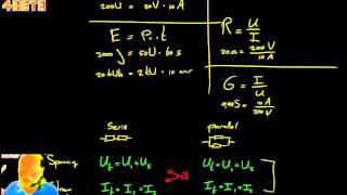 Samenvatting formules Elektriciteit Havo 4 [upl. by Sello]