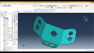 Abaqus Tutorial Videos  How to mesh sheet metal part in Abaqus [upl. by Kucik]