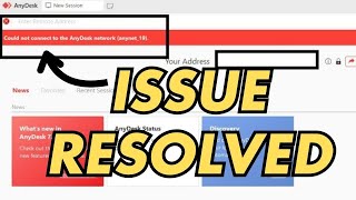 could not connect anydesk network anynet19  Anydesk Error  Issue Resolve [upl. by Othe]
