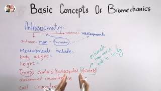 What is Anthropometry  Basic concepts of biomechanics part3 in Urdu\ Hindi  Biomechanics [upl. by Theola]