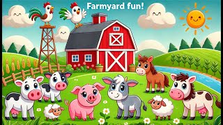 Animal Song  Nursery Rhymes For Babies  Animal Learning For Toddlers [upl. by Nlyak]