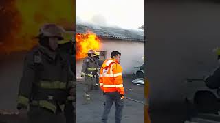 Así fue empezó el incendio en el Corralón de Bariloche [upl. by Eteragram]