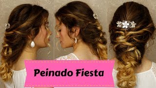 quotPEINADO DE FIESTA FÁCIL Y RÁPIDOquot Recogido de Novia Paso a Paso [upl. by Jerz]