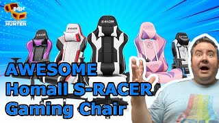 Homall SRACER Gaming Chair  Unboxing Setup Test amp Review  Amazon Buys [upl. by Cristoforo961]