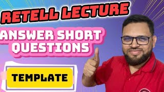 PTE Retell Lecture and Answer Short Questions Template [upl. by Bitthia16]