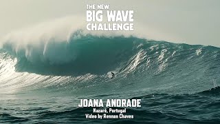 Joana Andrade at Nazaré  Big Wave Challenge 202324 Entry [upl. by Rednirah439]