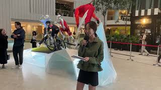 FLY HOSTS Constance Lau  DESCENTE Grand Opening for Raffles City [upl. by Beare]