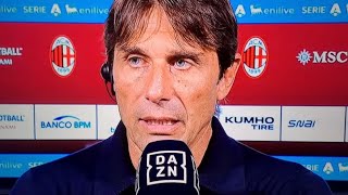 Antonio Conte intervista post MilanNapoli 02 quotVoglio Vincerle Tuttequot [upl. by Karab3]