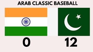 Pakistan 120 India  Arab Classic Baseball 2024  Pakistan vs India [upl. by Gabbert]