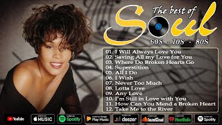 70s 80s Soul Greatest Hits Mix  Whitney Houston Stevie Wonder Luther Vandross Al Green [upl. by Leanora]