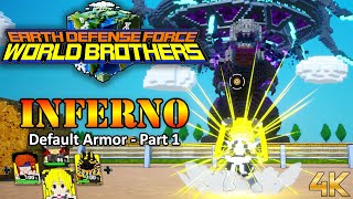 【4K】 Earth Defense Force World Brothers  INFERNO Default Armor Part 1  M0105 [upl. by Gennifer]