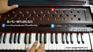 Mere Rashke Qamar Harmonium Lesson  Sargam Book [upl. by Aihsad]