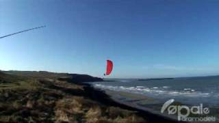 Rc Paraglider Spiral 12m² on soaring at Wimereux [upl. by Nodnelg]