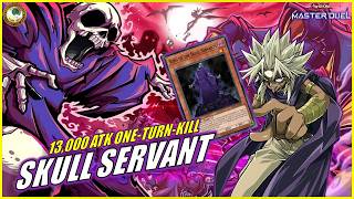 SKULL SERVANT TEARLAMENTS OTK 💀 13000 ATK Skull Servant Zombie Horus YuGiOh MASTER DUEL [upl. by Anawik145]