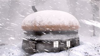 BLIZZARD at cabin in Lapland Heavy howling snowstorm Strong wind amp Blowing snow [upl. by Stutzman]