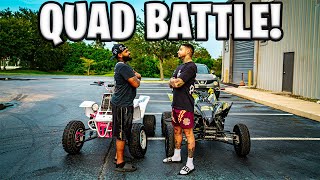 Yfz450 Vs Yamaha Banshee Quad Battle  Braap Vlogs [upl. by Stillas]