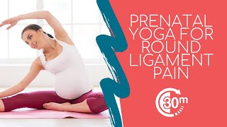 Prenatal Yoga for Round Ligament Pain [upl. by Onairda]