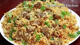 Hyderabadi famous Tahari recipeGosht ki TahariMutton Tahari recipe [upl. by Liddie648]