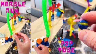 MARBLE RUN POP TUBE IDEAS RACE ASMR 4 timothyspreciousmoments [upl. by Tawsha]