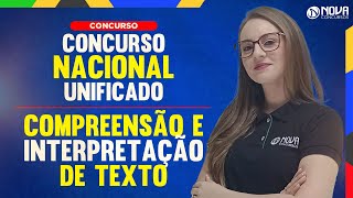 Concurso Nacional Unificado CNU Aulão de Interpretação e compreensão [upl. by Ahselat]