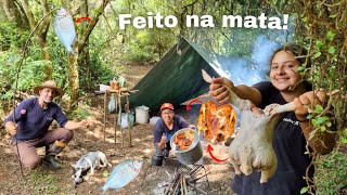 Trilhar a mata e acampar piracema Riosanga e peixes perigo ocultopescaria raiz [upl. by Gamages]