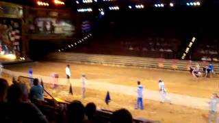 Dolly Partons Dixie Stampede Ostrich Racing [upl. by Akoyn]