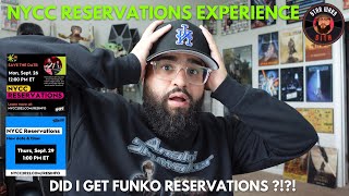 RESERVATIONS for the Funko Booth  NYCC  My Experience [upl. by Sej899]