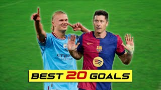 Erling Haaland vs Robert Lewandoski  20 Best Goals in 2024 [upl. by Ahseinek]