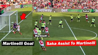 Arsenal Fans Reactions to Martinelli Goal vs Southampton [upl. by Liag]