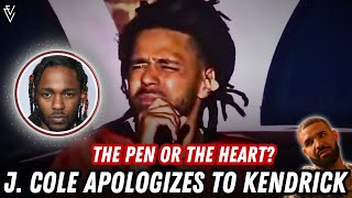 J Cole APOLOGIZES to Kendrick Lamar [upl. by Rosette807]