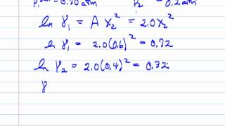 VLEMargules Equation for NonIdeal Liquids Review [upl. by Euqininod344]