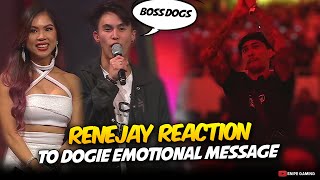 RENEJAYS REACTION to DOGIEs EMOTIONAL MESSAGE    🤯 [upl. by Ahsiem]