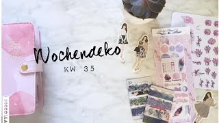 Filofax Wochendeko KW 35  Plan with me  deutsch  filolove [upl. by Ahsenyl264]