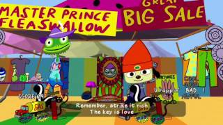 PaRappa the Rapper Remastered Platnium100 full walkthrough [upl. by Frodina919]