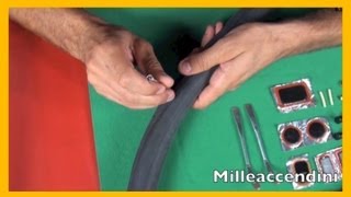 Come riparare una camera daria How to patch a bicycle inner tube [upl. by Legim]