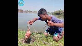 🐓 Amazing chicken hook fishing 🐔 big mangur fish 🐬 uniquehookfishing chicken chickenfishing [upl. by Giefer607]