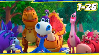 🦖 TURBOZAURS  ALL EPISODES OF THE FIRST SEASON  Family Kids Cartoon  Dinosaurs Cartoon for Kid [upl. by Hafital]