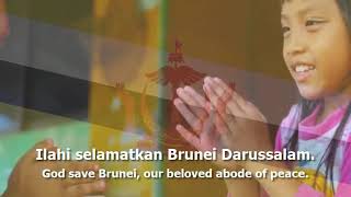 National Anthem of Brunei  quotAllah Peliharakan Sultanquot [upl. by Nolyarb]