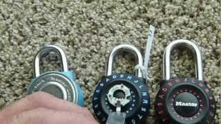 How to decode a Master 1590D combination padlock [upl. by Hpeosj]